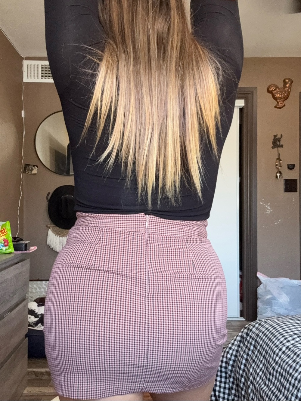 Vintage style brown skirt - Picture 5 of 5